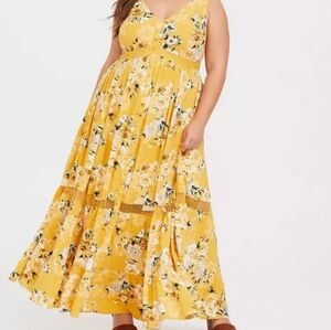 Torrid Maxi Challis Button-Front Dress- Size 2x- READ DESCRIPTION